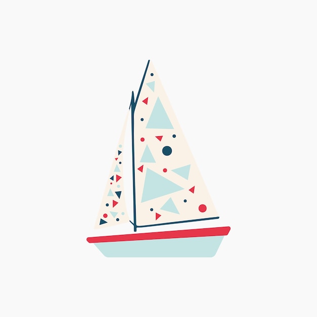 Sailing boat illustration