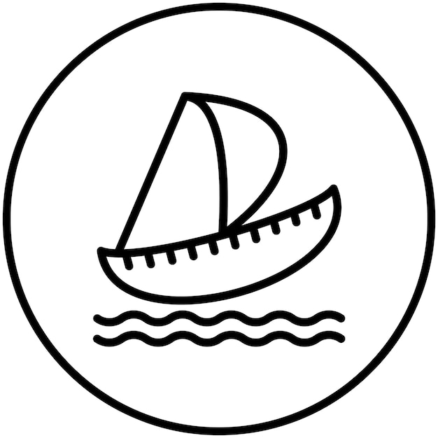 Sailing vector icoon illustratie van de Olympische Spelen icoon set