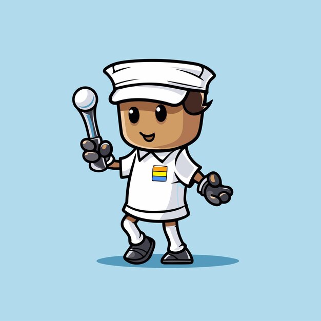 Vector sailor cartoon mascot character design vector illustratie