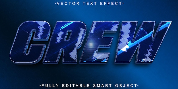 Sailor Crew Vector Fully Editable Smart Object Text Effect