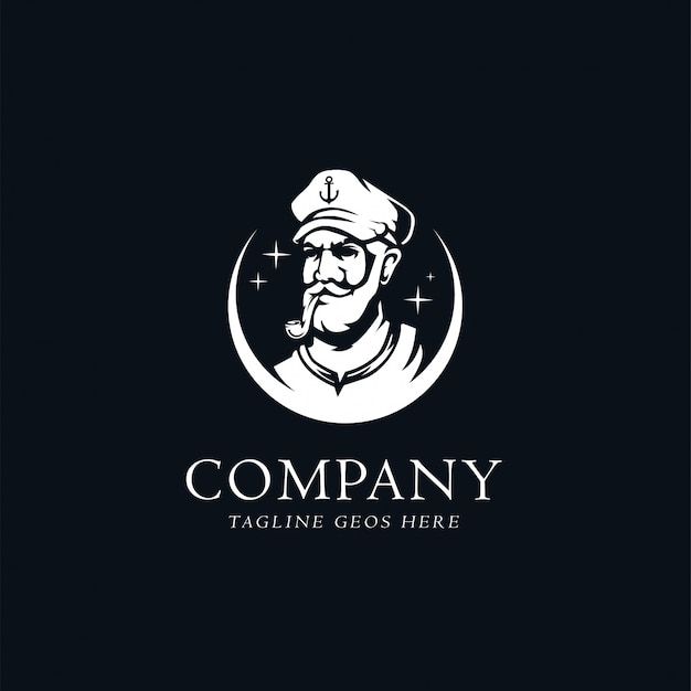 Vettore sailor logo company