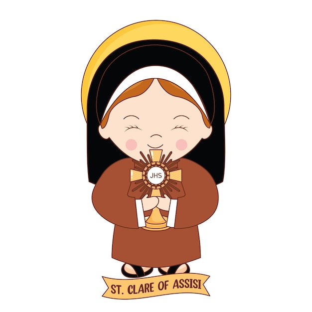 Vector saint clare of assisi