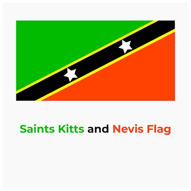 The Saint Kitts and Nevis Flag