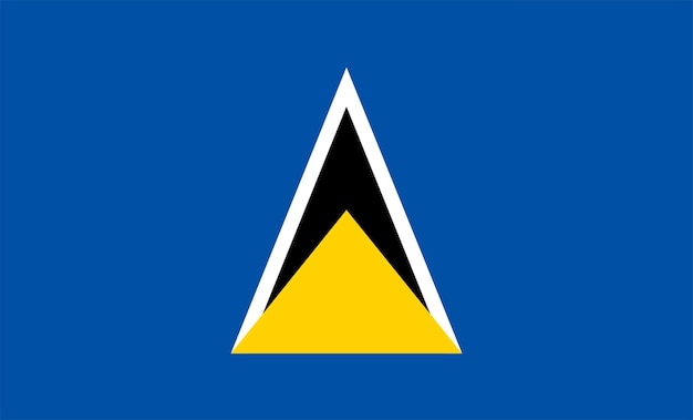 ベクトル セントルシアの旗のデザイン