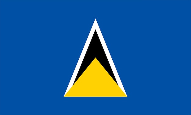 Vector saint lucia flag design