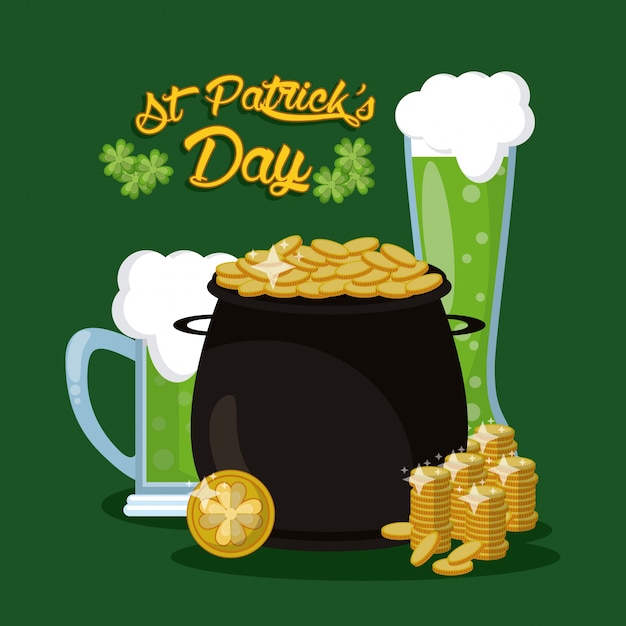 Saint patrick dagen kaart