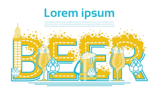 Vector saint patrick day beer festival design