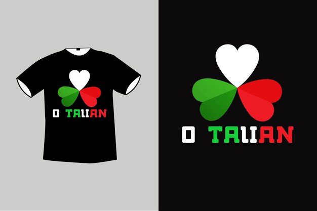 聖パトリックの日アイルランドのイタリアンTシャツ1