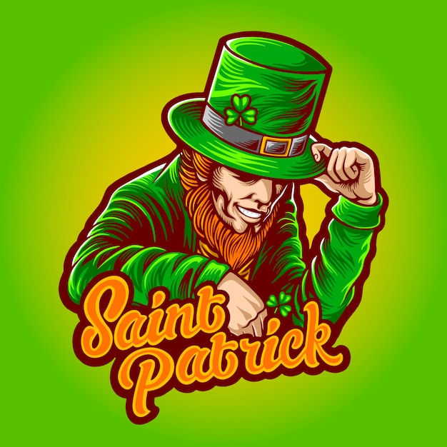 Saint patrick premium illustration