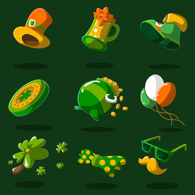 Vector saint patrick s day set.