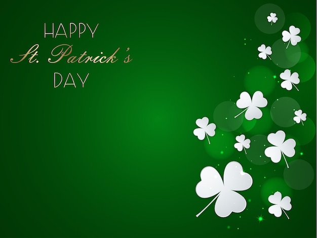 Vector saint patrick's day wenskaart achtergrond.