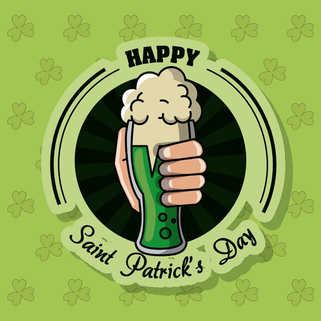 Saint patricks dag bierkaart