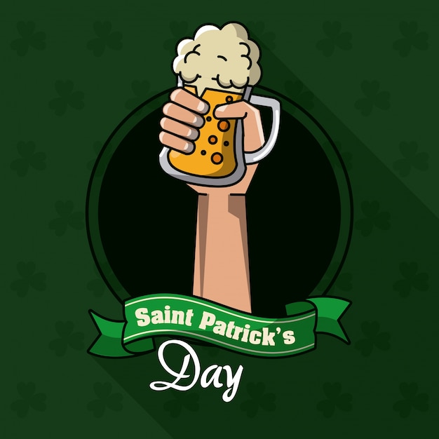 Saint patricks day beer card