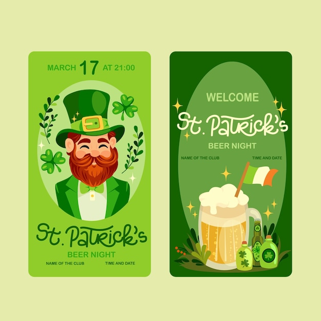 Vector saint patricks day beer party invitation vector