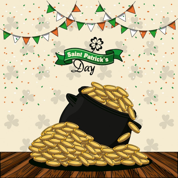 Saint patricks day cartoons card