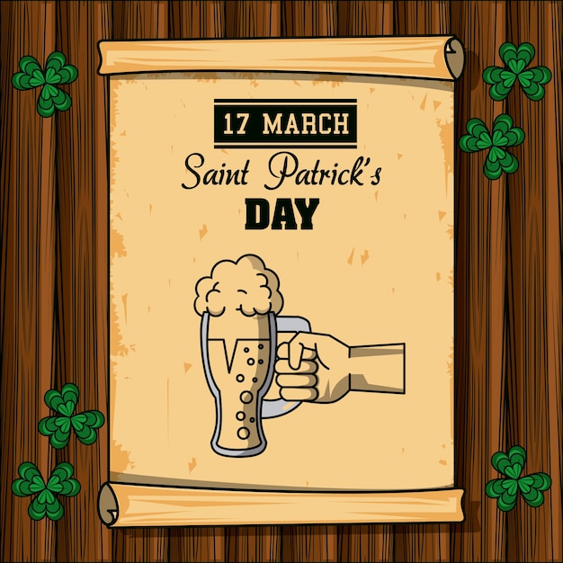 Vector saint patricks day cartoons card