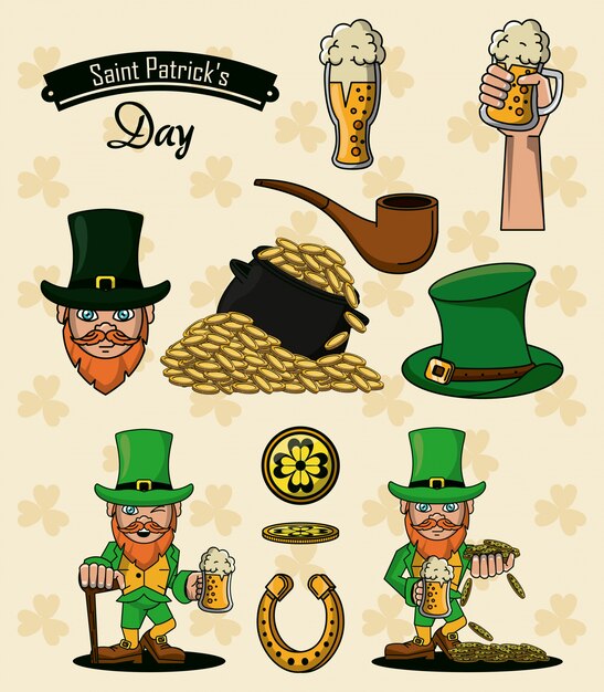 Saint patricks day elements