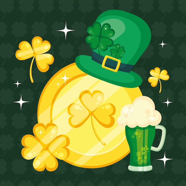 Saint patricks day illustration