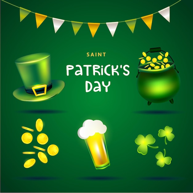 Saint Patricks Day ingesteld