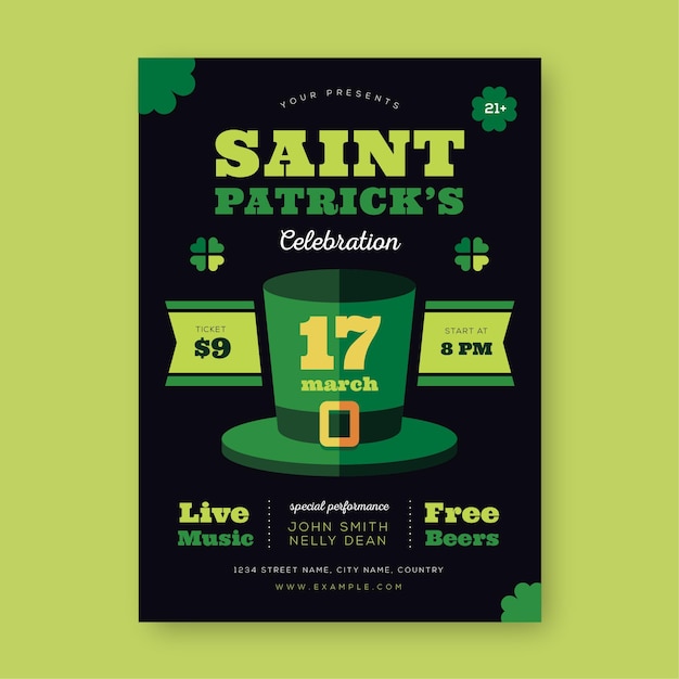 Saint Patricks Flyer Template