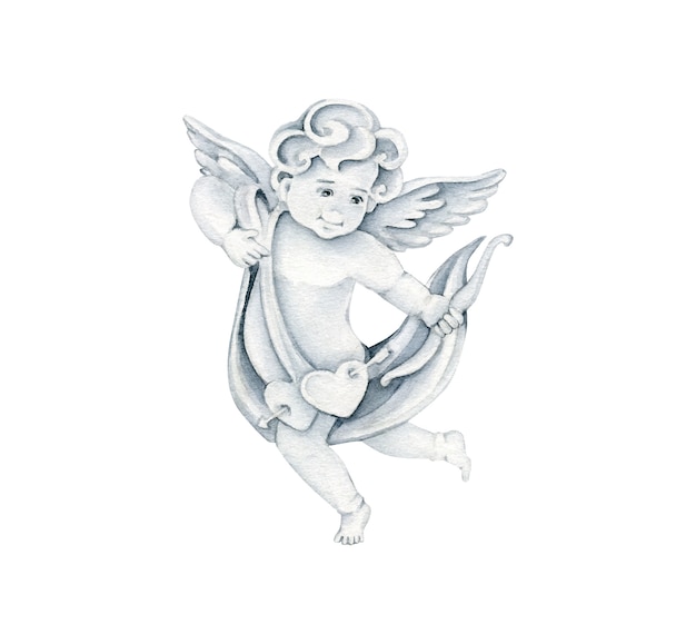 Vector saint valentine angelic illustration