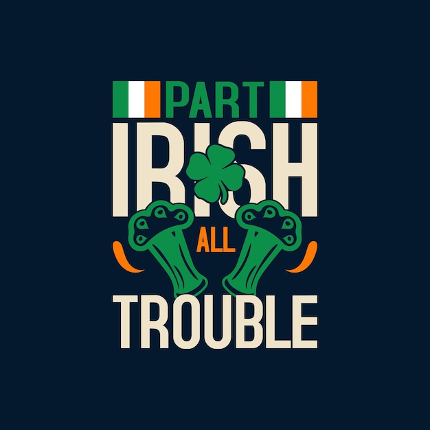 Saints Patricks day vector graphics design for Tshirt and Print on Demand site