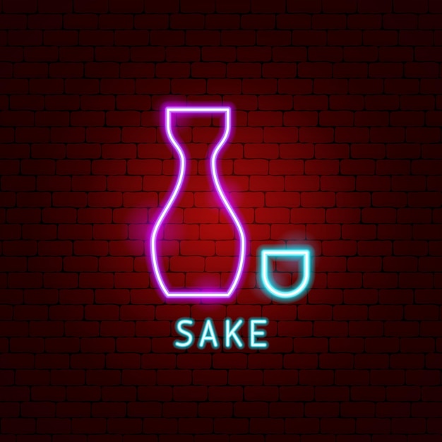 Sake Neon Label