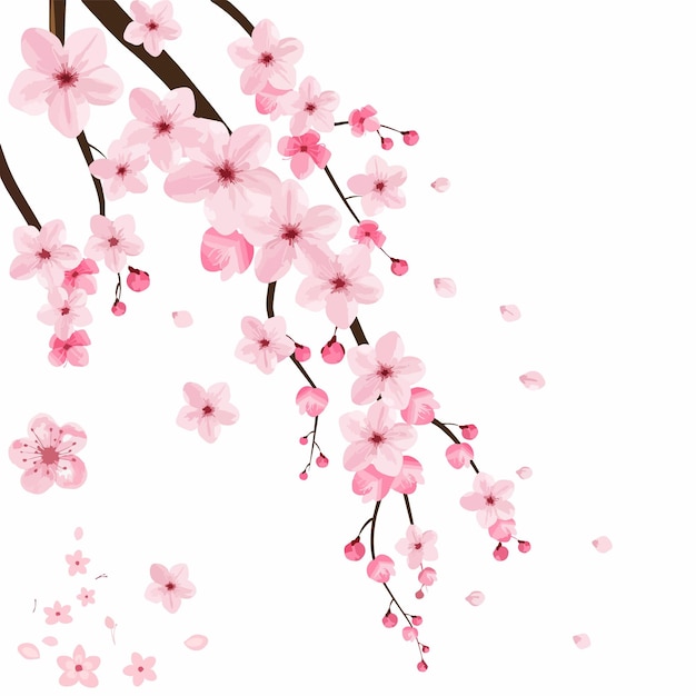 Sakura bloem illustratie