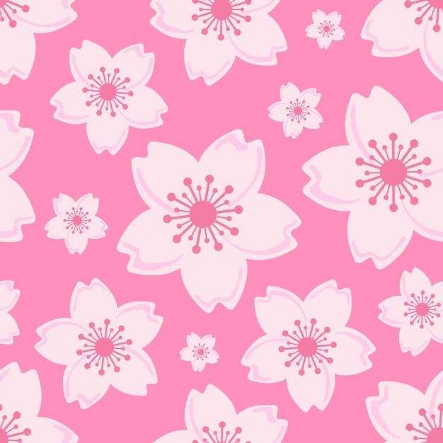 Sakura bloem naadloos patroon vector design