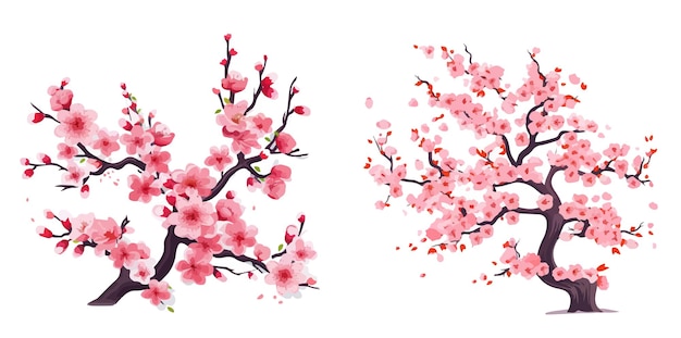 Sakura bloem vector kunst Japans element