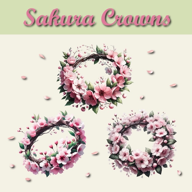 Sakura crowns