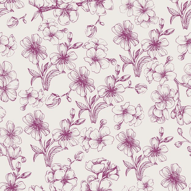 Sakura flower pattern