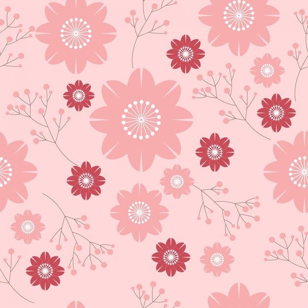 Sakura flower seamless pattern