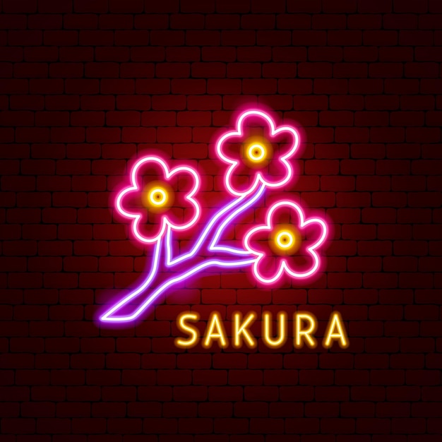 Sakura Neon-label