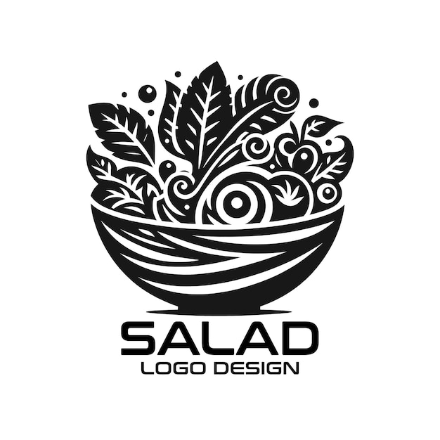 Vector salad vector logo design