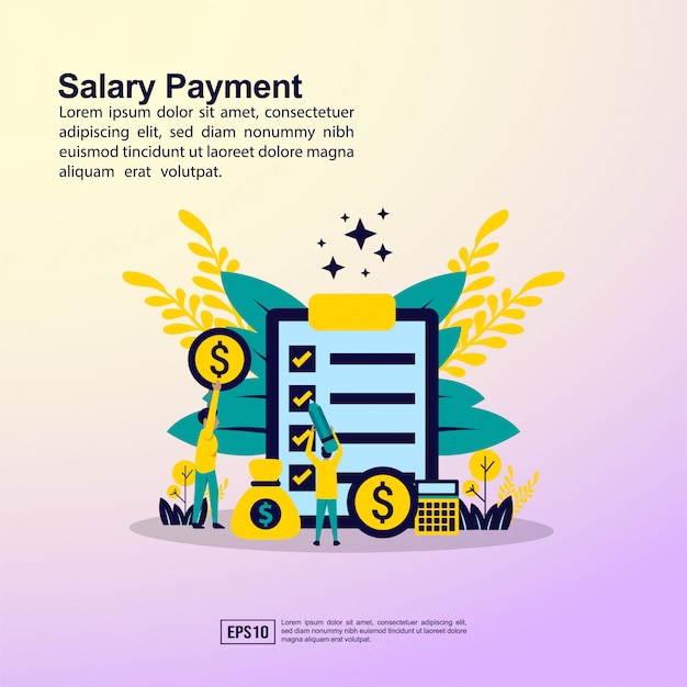 Salary payment banner