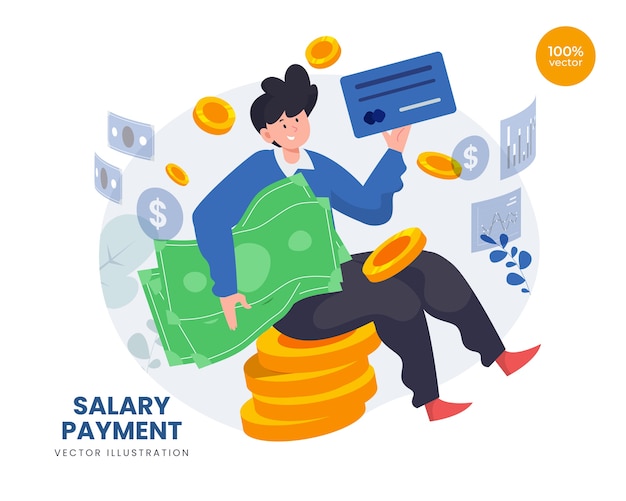 Salary Payment With employee receive money