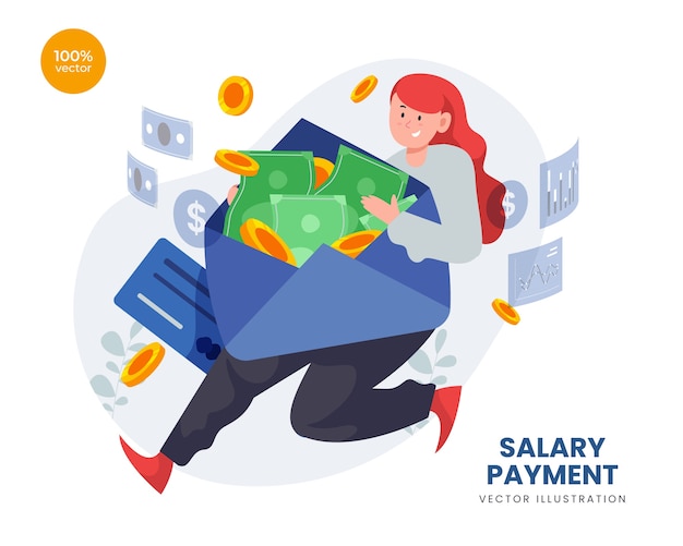 Salary Payment With employee receive money