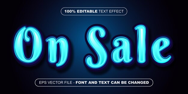 On sale 3d editable text effect