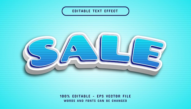 Sale 3d editable text effect