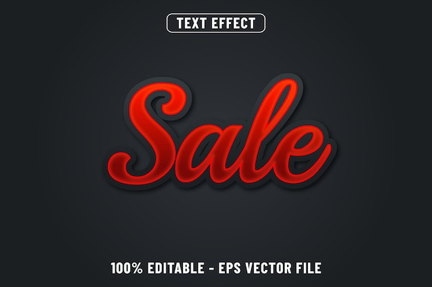 Sale 3d text effect design