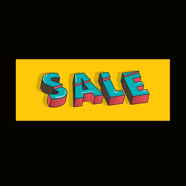 Vector sale 3d