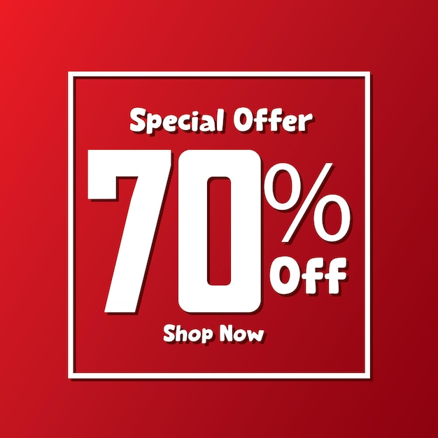 Sale 70 off poster design template