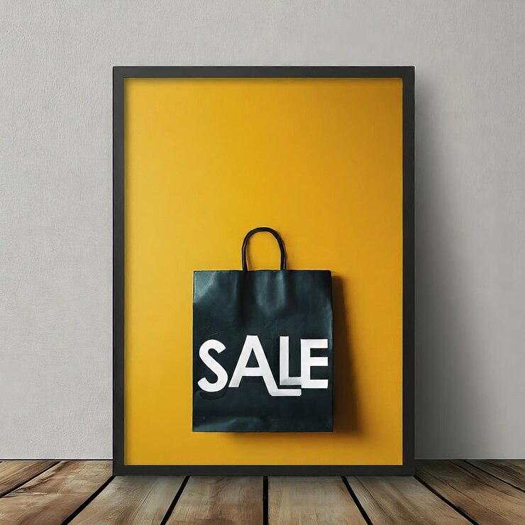 Vector sale bag hanging on a wallsale bag hanging on a wall