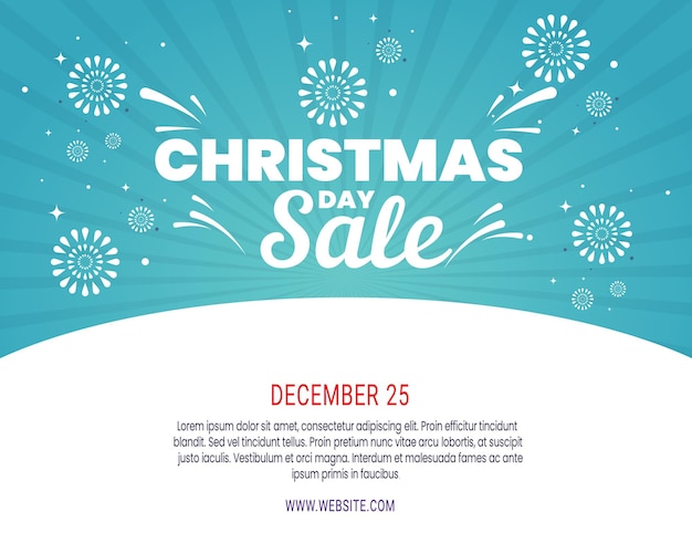 Sale banner background for Christmas shopping sale. Christmas day Sale. vector illustration.