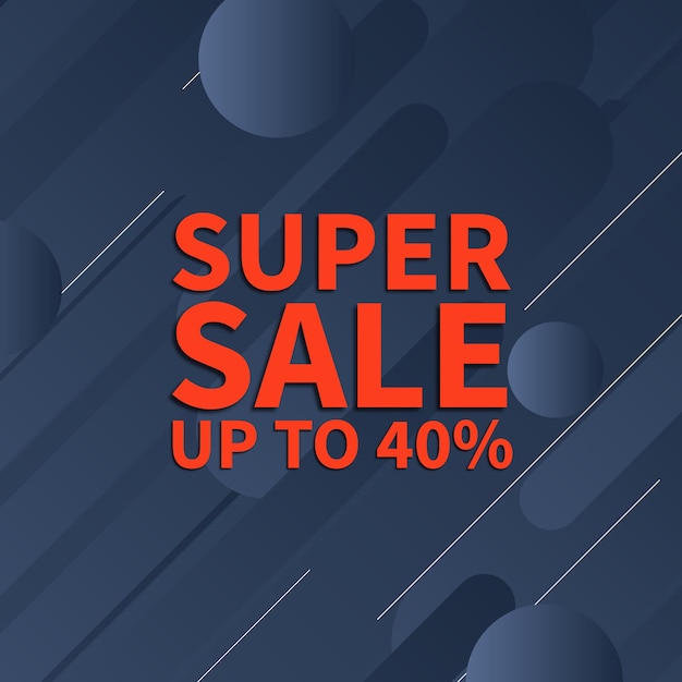 Sale banner background with rounded shape.