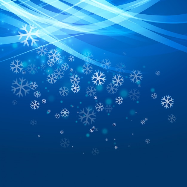 Sale banner christmas background with snowflakes