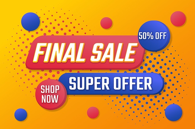 Sale banner design sale advertisement template on abstract background super sale promo event banner