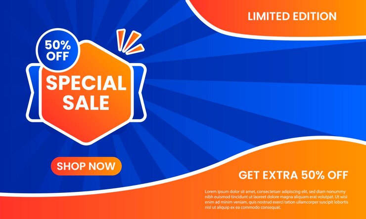Sale Banner Gradient Background