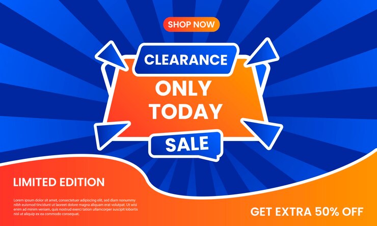 Sale Banner Gradient Background